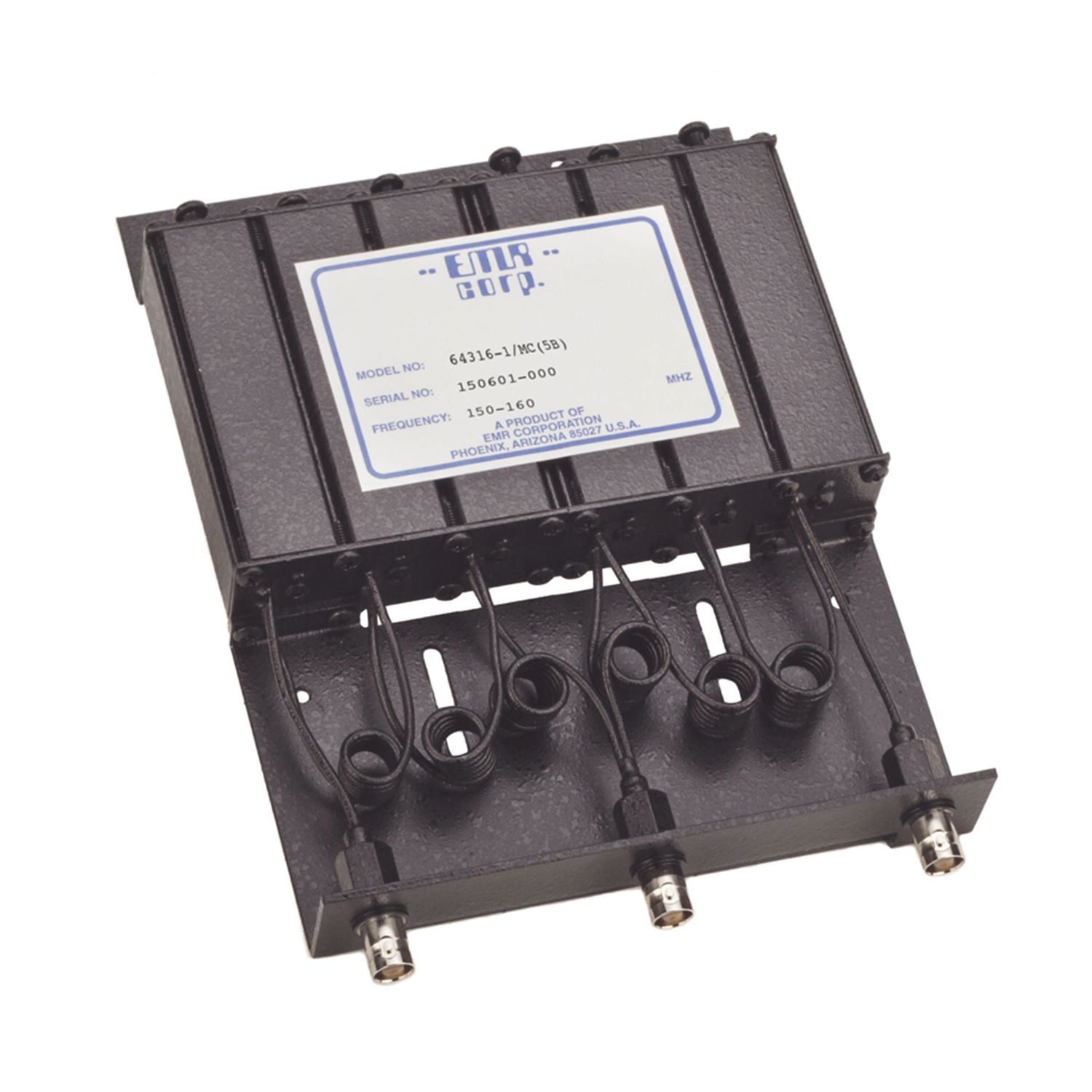 Duplexer Compacto de Rechazo de Banda, 150-160 MHz, 4.6 a 6 MHz Sep. Tx-Rx, 50 Watt, BNC Hembra. | EMR CORPORATION