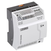 Fuente de alimentación, AC-DC, 12V, 5A, 85-264VIn, incluido, carril del estruendo, industrial, 60W, serie del PASO