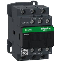Contactor LC1D, control VAC12A 440 3P, carril 110 de VACDIN, serie del motor de TeSys Deca
