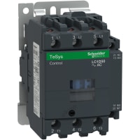Contactor LC1D, No-Invirtiendo, 600VAC, 50A, 3-P 120VAC, carril del estruendo, serie de TeSys D