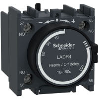 El contador de tiempo del contactor, análogo, NO+NC, 10A, 690 VAC, de retrasa, serie de TeSys Deca
