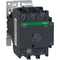 Contactor LC1D, control del motor, 24 VDC, 125A, 3P, carril del estruendo, serie de TeSys Deca