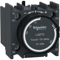 Auxiliary Contact Block, NO+NC, 10A, Screw Term, Tiempo Delay, TeSys Deca Series