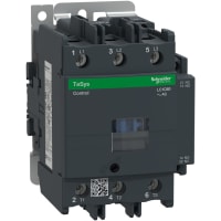 Contactor LC1D, No-Revolución, 600VAC, 80A, 3P, 110VAC, carril del estruendo, serie de TeSys Deca
