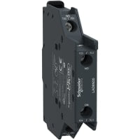 Bloque auxiliar del contacto, IEC, 600VAC, 10A, 2NO, con clip, serie de TeSys Deca