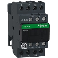 Contactor LC1D, No-Revolución, 440VC, 25A, 4P, 120VAC, carril del estruendo, serie de TeSys Deca