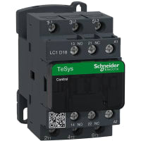 Contactor LC1D, 440VAC, 18A, 3P, 240VAC, carril del estruendo, serie de TeSys Deca