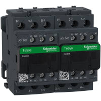 Invertir el contactor LC2, 3P, 25A, 20hp, 120VAC, serie de TeSys Deca