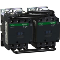 Contactor LC2, 3-Pole contactor, A 40 , caballo de fuerza 30 , VAC 120 , serie de Reverising de TeSys D