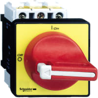 Interruptor No-Fusible de la desconexión, 3 poste, montaje de la puerta, 40 A, kilovatio de 18.5, IP20, IP65