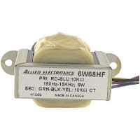 Línea audio del transformador que empareja 9W 10kOhm 10k primario (C.T.)Ohmio secundario