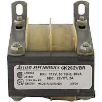 El TRANSFORMADOR, DE BAJA POTENCIA, 117V, 50/60HZ, 28.0VCT @ 2.000A, CONDUCE