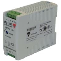 Fuente de alimentación, AC-DC, 24V, 2.5A, 85-264V adentro, incluido, montaje del carril del estruendo, 60W, serie del SPD