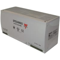 Fuente de alimentación, AC-DC, 24V, 40A, 340-575V adentro, incluido, carril del estruendo, PFC, 960W, serie del SPD