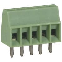 Serie terminal de la posición COMBICON MPT del tornillo 2.54m m 20AWG 160V 6A 5 del PWB