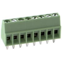 Serie terminal de la posición COMBICON MPT del tornillo 2.54m m 20AWG 160V 6A 8 del PWB