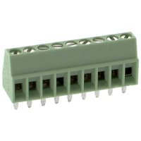Serie terminal de la posición COMBICON MPT del tornillo 2.54m m 20AWG 160V 6A 9 del PWB