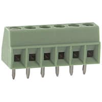 PCB Terminal Screw 3.5m m 16AWG 200V 13.5A 6 Position COMBICON MKDS Series