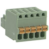 El PWB tapa Empujar-En serie de la posición MICRO-COMBICON FK-MC 5 de 2.5m m 20AWG 160V 4A