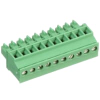 PCB Plug Screw 3.81m m 16AWG 160V 8A 10 Position COMBICON MCVR Series