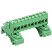 Serie de la posición COMBICON UMSTBHK del tornillo 5m m 12AWG 320V 10 12A del conectador del carril del dinar