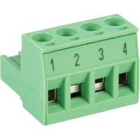 Serie de la posición COMBICON MSTB del tornillo de enchufe del PWB 5m m 12AWG 320V 12A 4
