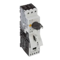 Arrancador de DOL, 3 poste, IEC, 6.3-10A FLA, 110VAC@50Hz, 120VAC@60Hz bobina, 1 NO, 1 NC aux.