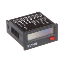 Artesone el metro, totalizador, elec, LCD, estruendo del recorte 1/32, empuje de 8, 0.31 " DigH, tornillo