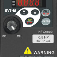 Conduzca, frecuencia ajustable, 0.5 CABALLO DE FUERZA, 90-130VAC, 2.5A, RS-485 Comms serial, IP20