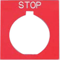 Accesorio, placas de leyenda, parada, serie E34