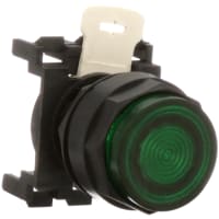 Cambie la parte, operador de Pushbtn, btn verde del extd de 25m m, PresTest, mnt de 22m m, bisel negro