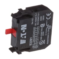 Bloque del contacto del botón, 22.5m m, SPST, 1NC, nema del IEC, serie E22