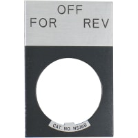 Accesorio, placas de leyenda, F O R, serie E22