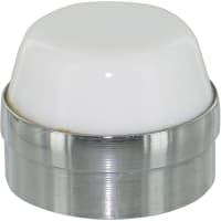 Botón, blanco - cristal (para los indicadores intermitentes), serie 10250T