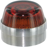 Botón, ámbar - cristal (para los indicadores intermitentes), serie 10250T
