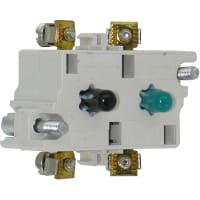 Botón resistente, bloque del contacto, 1NO, temprano, 1NO estándar, serie 10250T