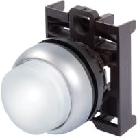 Actuador del botón, 22m m, botón extendido, blanco, momentáneo, serie del RMQ-Titán