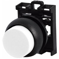 Actuador del botón, 22m m, botón extendido, blanco, momentáneo, serie del RMQ-Titán