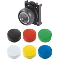 Actuador del botón, 22m m, botón rasante, seis colores, momentáneos, serie del RMQ-Titán