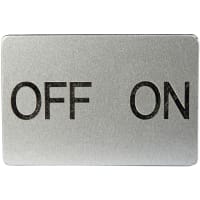 Botón, relleno de la placa de leyenda, apagado encendido, serie M22