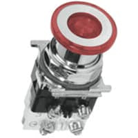 Interruptor, botón, los 65Mm, 2-Pos, aluminio, 1No/1Nc
