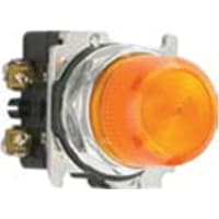 IND FV ligero 24V LED ambarino - lente plástica