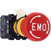 Botón, lanzamiento de la torcedura, Emo, rojo, serie E22