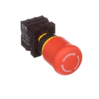 E-Pare el interruptor, 22m m, rojo, Torcer-a-Lance, 1NO, 2NC, 6A, 500V, serie del RMQ-Titán