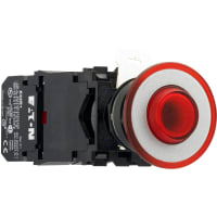 Pushbutton, Push - pull, 2 Position, mA Crbz R