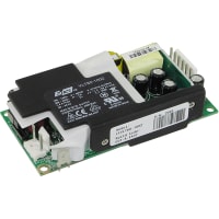 Fuente de alimentación, AC-DC, 15V, 4A, 90-132/180-264V adentro, marco abierto, montaje del panel, serie de LFVTL