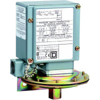 Ajuste Diff, 0.2 del interruptor de presión a 10 Psig, diafragma, Spdt, 0.25 en Npt