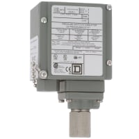 Interruptor de presión, 20-1000 PSI, puerto de 1/4 NPTF, SPDT, UL CSA, serie 9012G