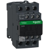 No-Invertir el contactor, 12VDC, 25A, 3P, carril del estruendo, serie de TeSys Deca