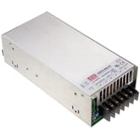 Power Supply, AC-DC, 12V, 53A, 100-264V adentro, Enclosed, DIN Rail, PFC, HRPG-600 Series